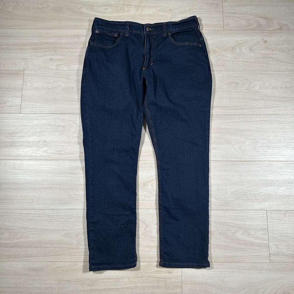 Origin Delta D68 Flex Jeans Men’s 36x30 Blue Dark Wash Straight Stretch USA Made